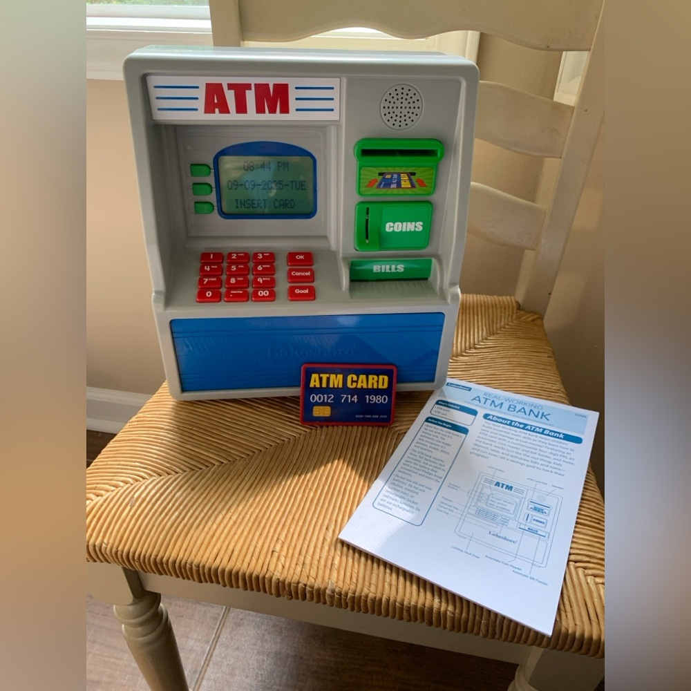 Lakeshore Real Working ATM Bank Learning Toy